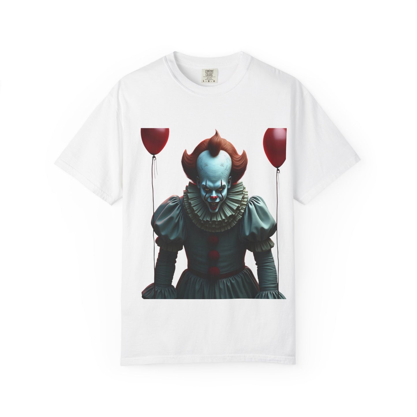 Creepy Clown Graphic T-Shirt, Unisex Horror Tee, Halloween Costume, Fun Gift for Fans, Spooky Party Wear, Unique Statement Shirt