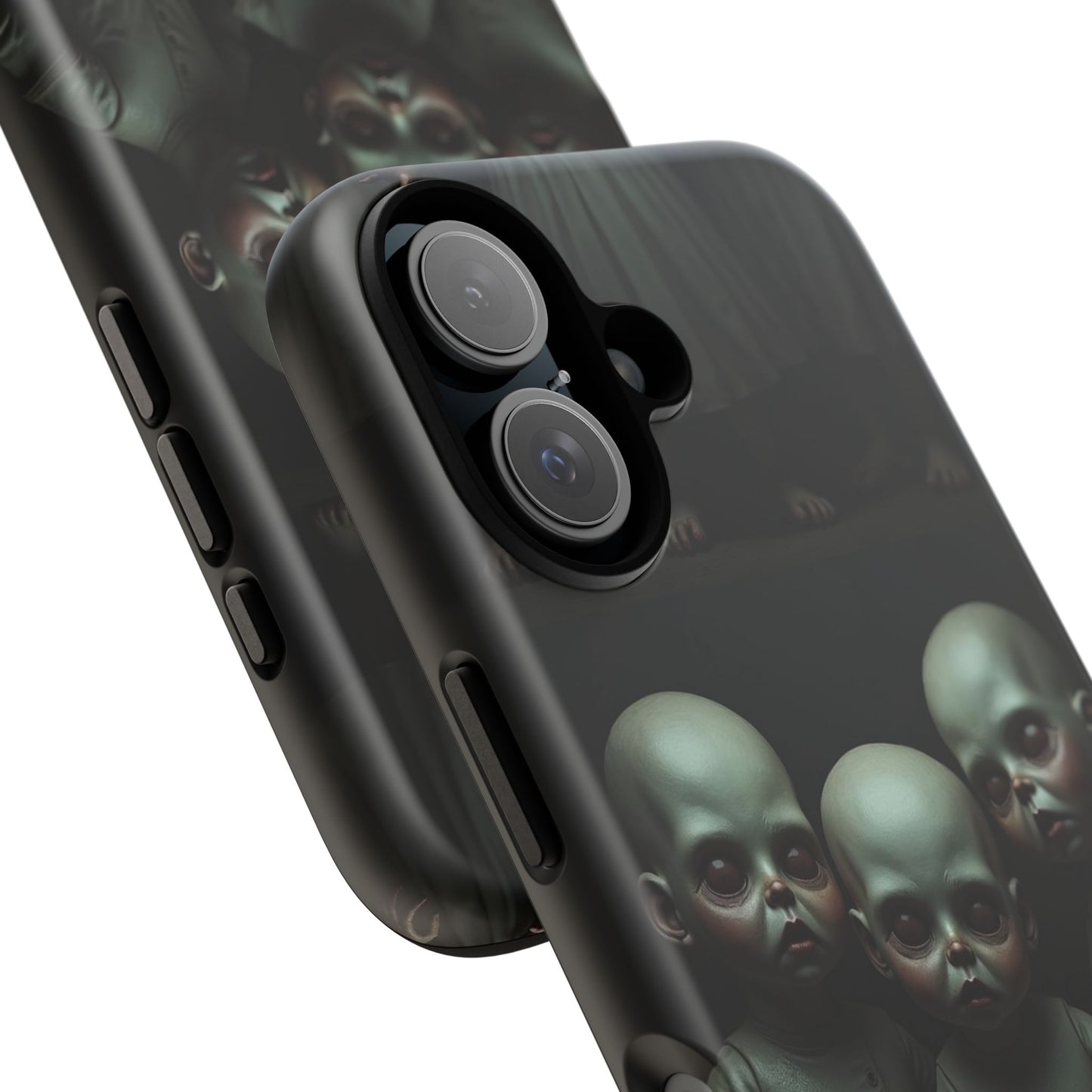 Creepy Dolls Phone Case | Tough Cases | Unique Gift for Horror Fans, Halloween Decor, Smartphone Accessories, Spooky Vibes, Gothic Style