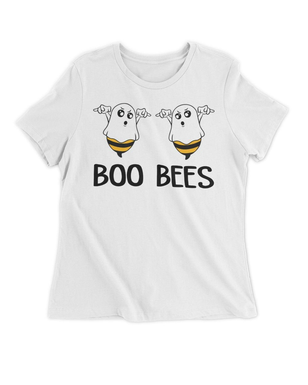 Spooky Ghost Boo Bees T-shirt Women's Premium Slim Fit Tee