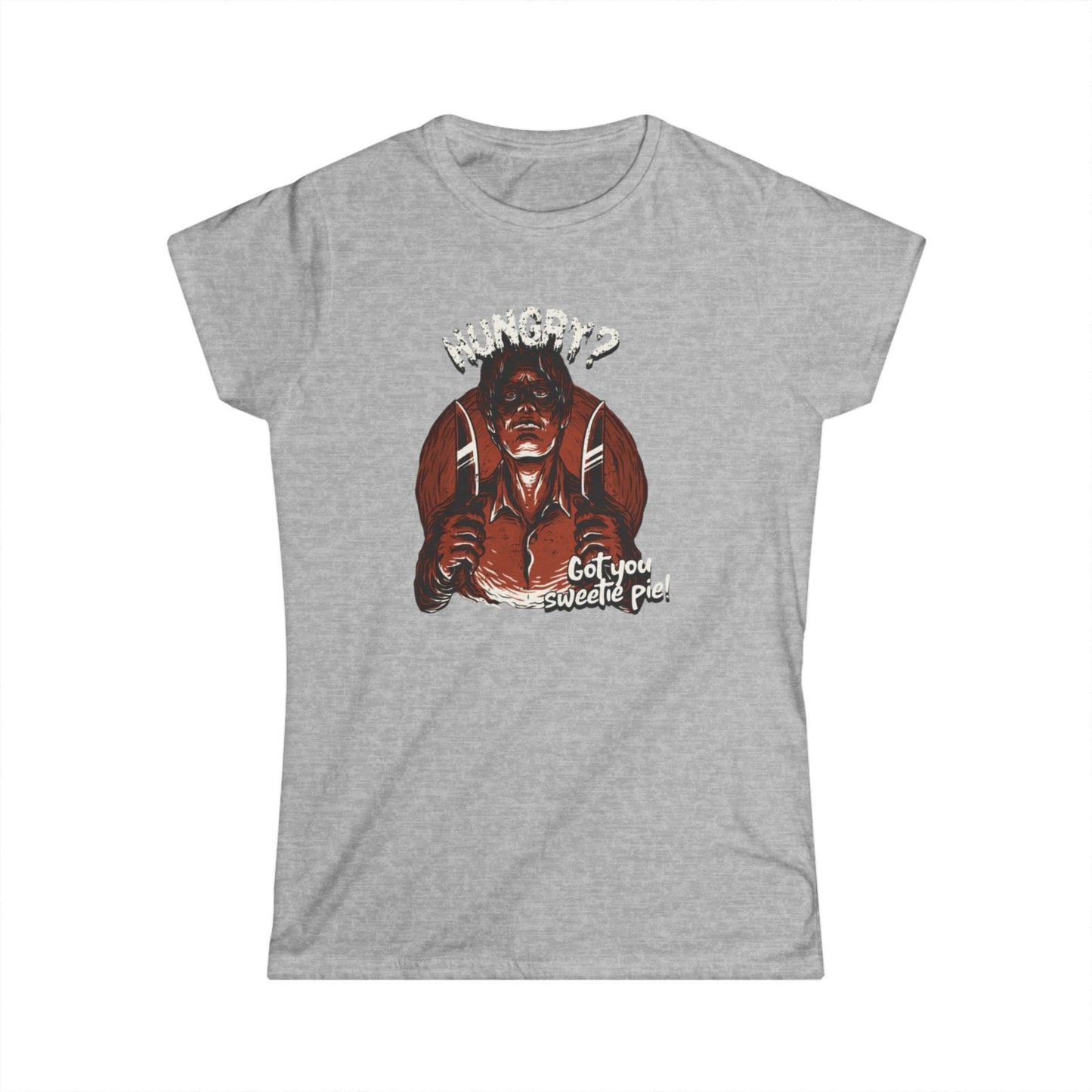 Hunger-Inspired Women's Softstyle Tee - Casual Wear, Graphic Shirt, Gift for Foodies, Fun Summer Fashion, Unique Style