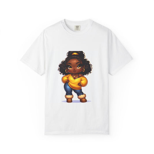 Chic Cartoon Graphic T-Shirt for Every Occasion, Trendy Gift for Her, Casual Wear, Art-Inspired Tee, Fun Fashion Statement