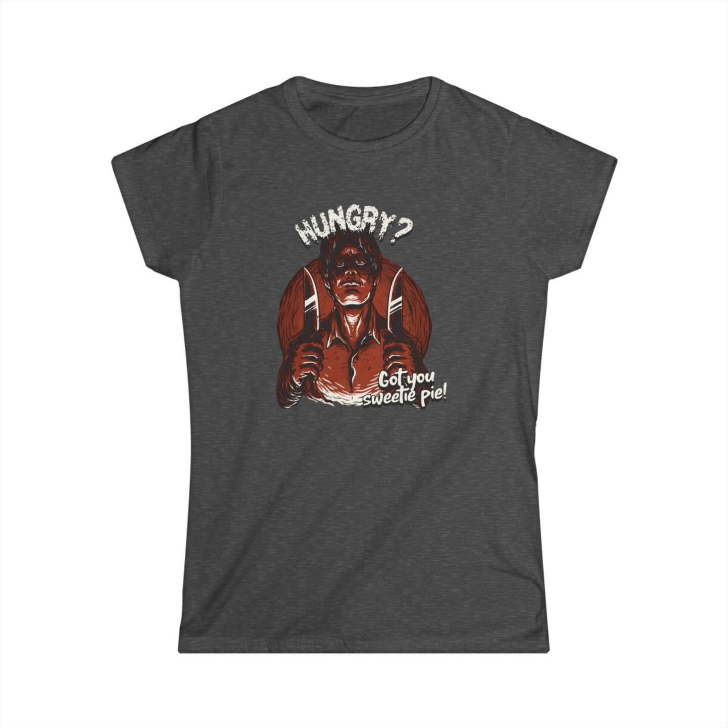 Hunger-Inspired Women's Softstyle Tee - Casual Wear, Graphic Shirt, Gift for Foodies, Fun Summer Fashion, Unique Style