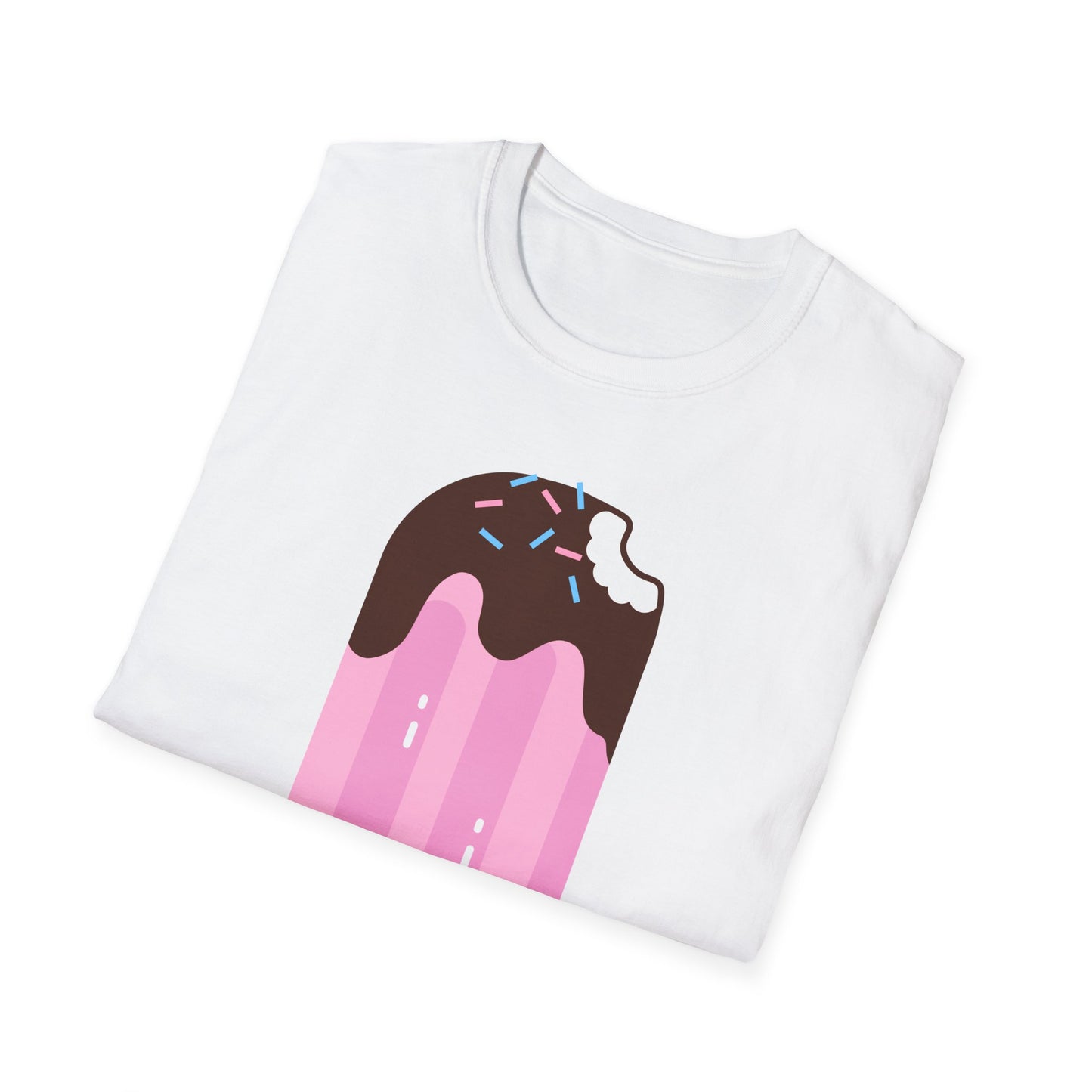 Cute Ice Cream Graphic T-Shirt, Fun Summer Tee, Casual Wear, Gift for Foodies, Sweet Treat Shirt, Unisex Style