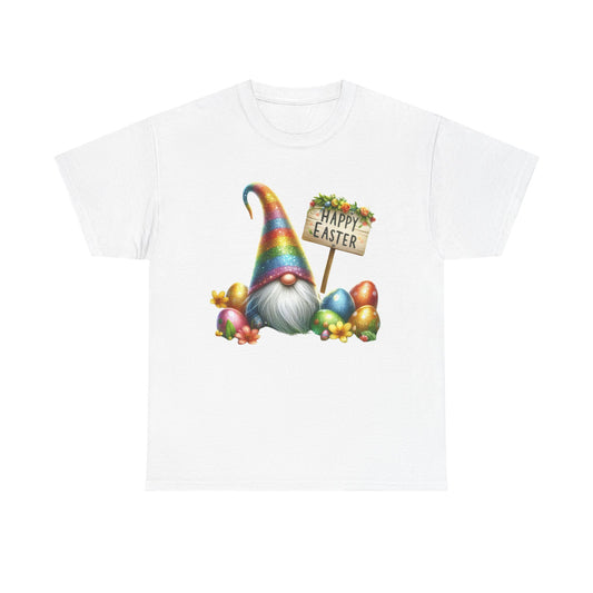 Easter Gnome T-Shirt, Unisex Cotton Tee for Spring Celebrations, Funny Easter Gift, Cute Gnome Apparel, Holiday Outfit