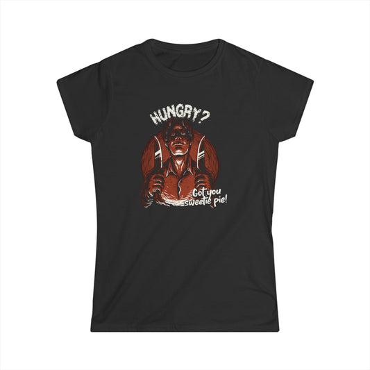 Hunger-Inspired Women's Softstyle Tee - Casual Wear, Graphic Shirt, Gift for Foodies, Fun Summer Fashion, Unique Style
