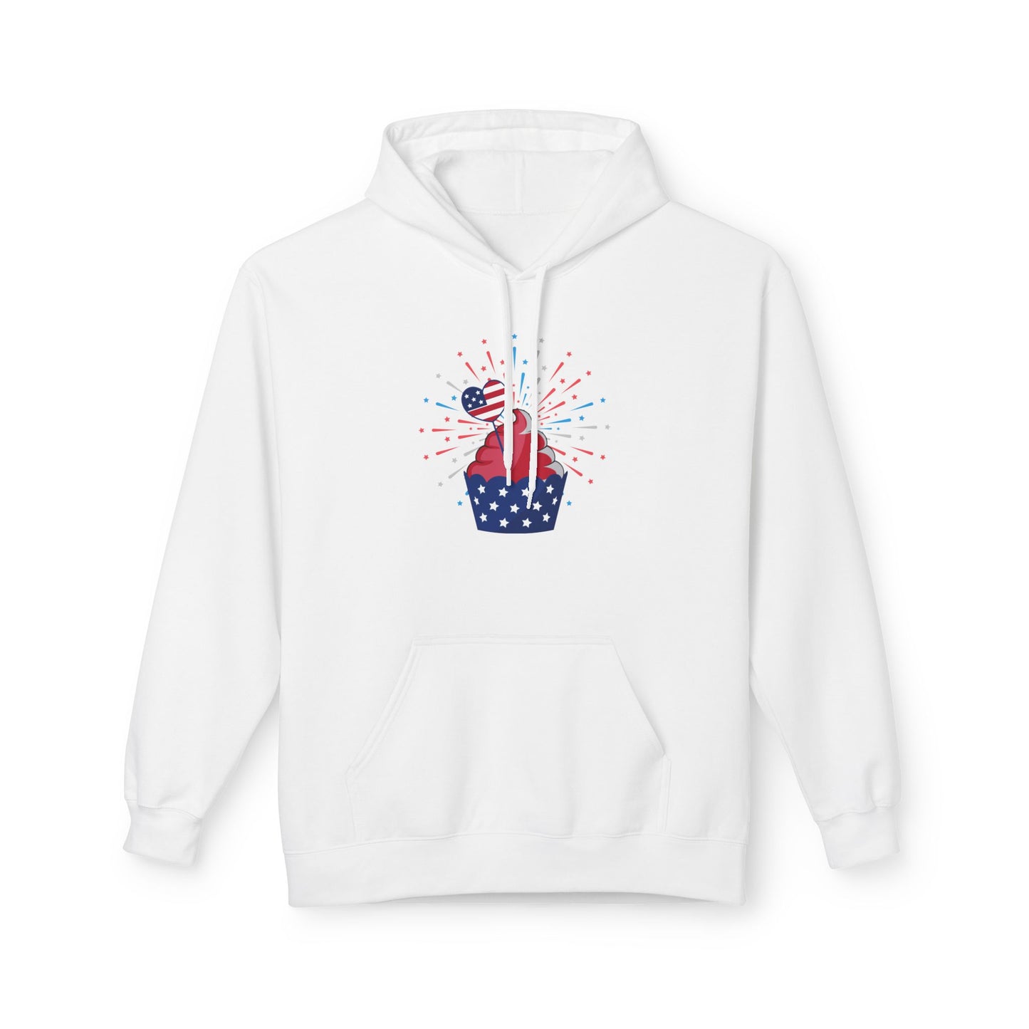 Patriotic Celebration Hoodie - Independence Day, Summer BBQ, Gift for Him/Her, Comfortable Casual Wear, Unisex Hoodie