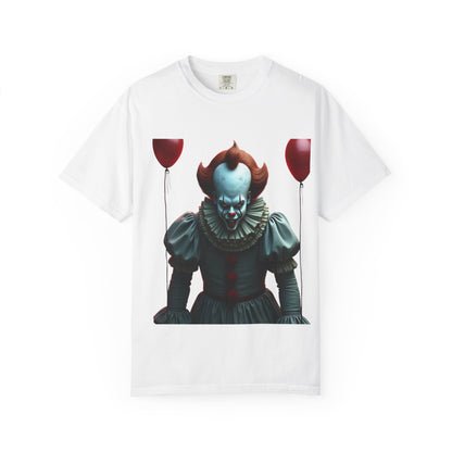 Creepy Clown Graphic T-Shirt, Unisex Horror Tee, Halloween Costume, Fun Gift for Fans, Spooky Party Wear, Unique Statement Shirt