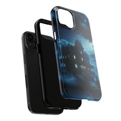 Gothic Haunted Mansion Phone Case, Tough Phone Cases, Halloween Gift, Spooky Aesthetic Cover, Horror Decor, Unique Cell Phone Accessories