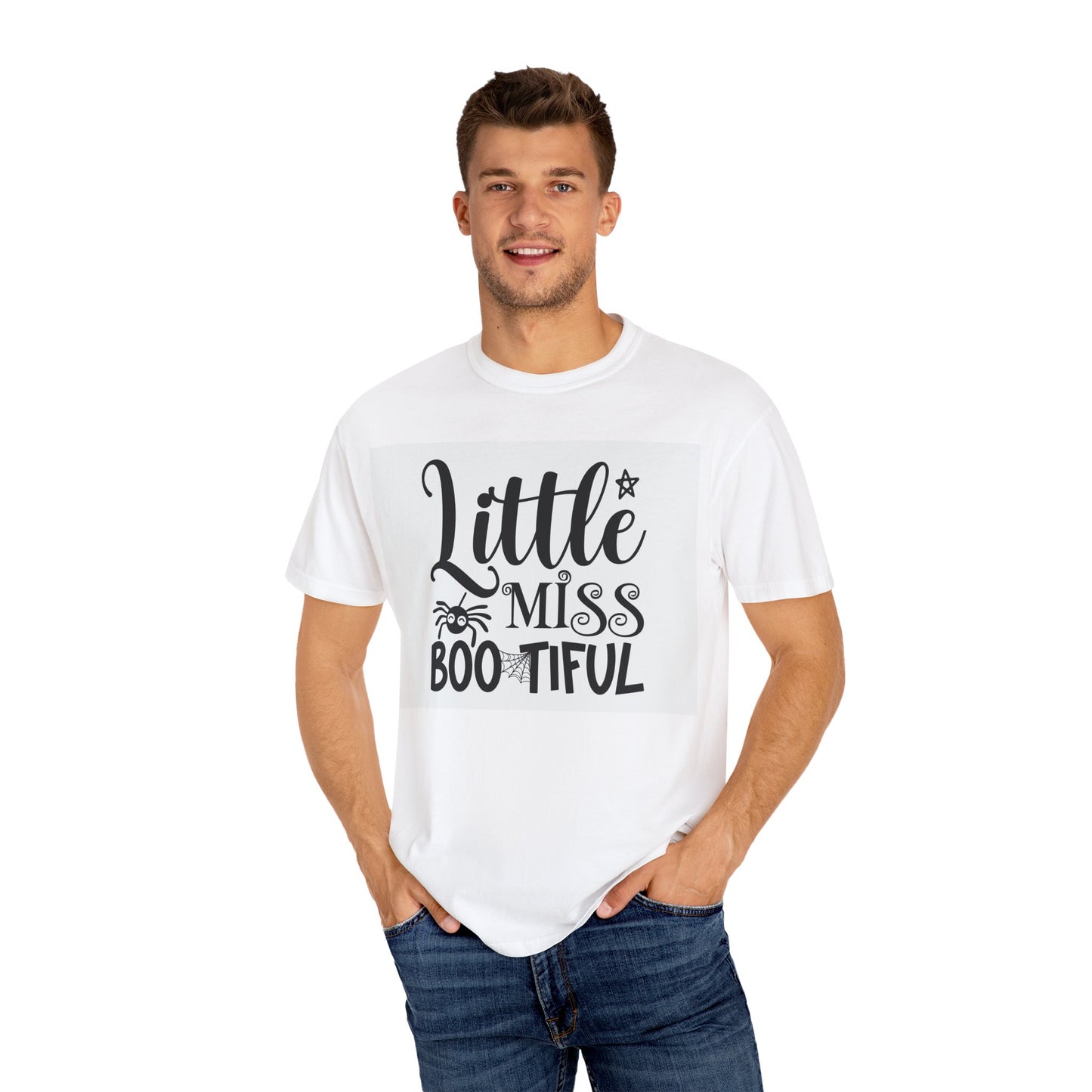 Little Miss Boo-tiful Unisex Tee | Perfect for Halloween, Gift for Girls, Cute T-shirt, Spooky Season Style, Kids Halloween Shirt