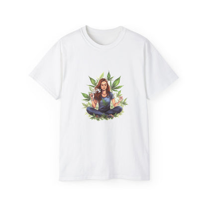 Meditation Vibes Tee, Unisex Cotton Shirt, Mindfulness Gift, Nature Lover Apparel, Yoga Tee, Eco-Friendly Clothing