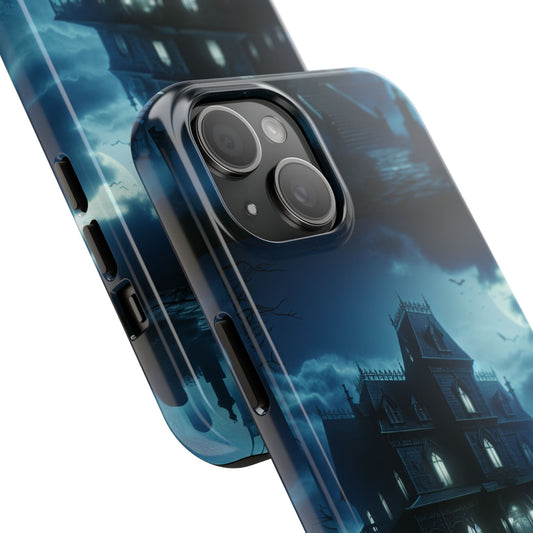 Gothic Haunted Mansion Phone Case, Tough Phone Cases, Halloween Gift, Spooky Aesthetic Cover, Horror Decor, Unique Cell Phone Accessories