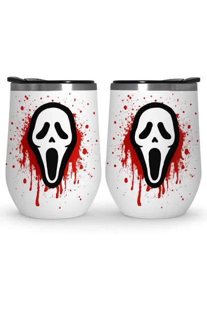 Ghostface Bloody cup Wine Tumbler (12 oz)