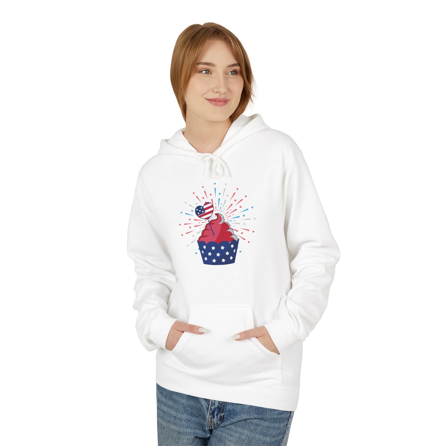 Patriotic Celebration Hoodie - Independence Day, Summer BBQ, Gift for Him/Her, Comfortable Casual Wear, Unisex Hoodie