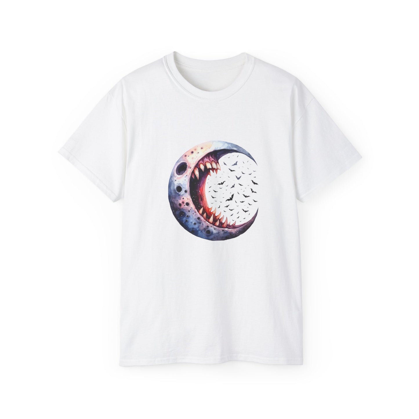 Cosmic Moon Graphic Tee, Unisex Ultra Cotton Shirt, Space Lover Gift, Astronomy Fashion, Artistic T-Shirt, Celestial Apparel