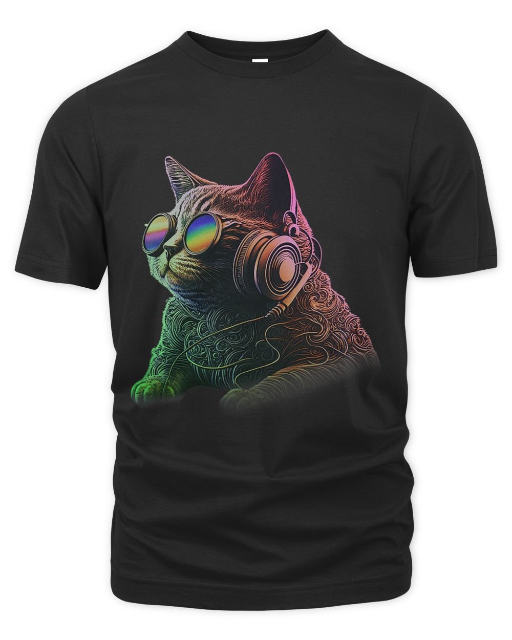 Dj Cat funny house music cat music lover 3 Unisex Premium T-Shirt