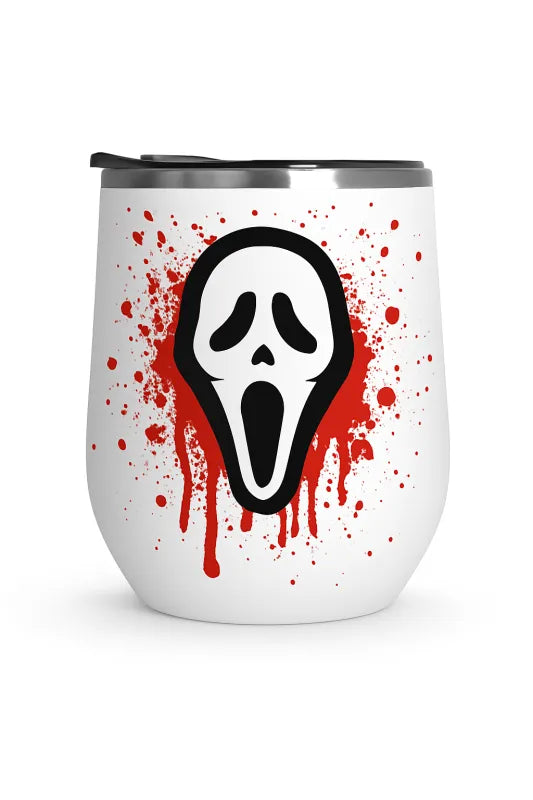 Ghostface Bloody cup Wine Tumbler (12 oz)