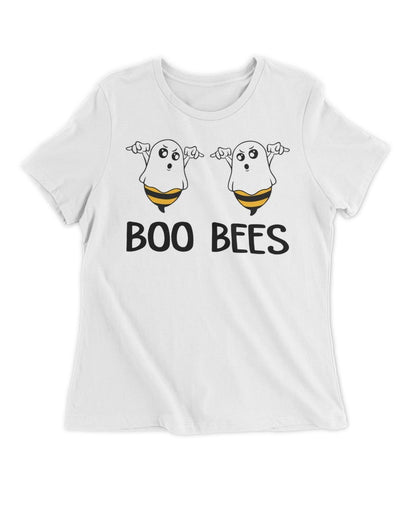 Spooky Ghost Boo Bees T-shirt Women's Premium Slim Fit Tee