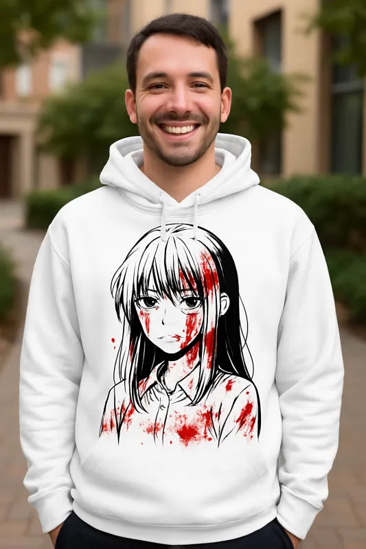 Bloody anime girl - Unisex Hoodie